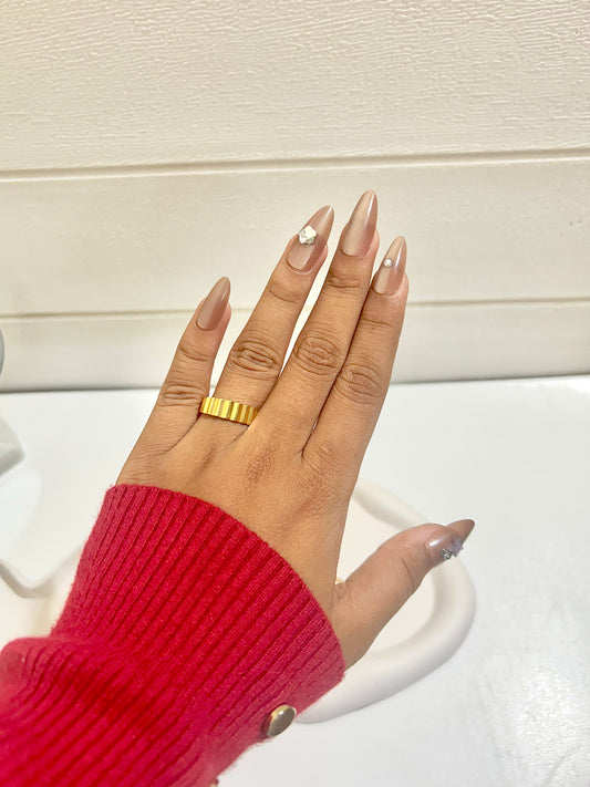 Gold Nail Ring