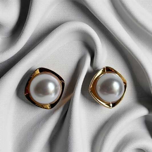 Classic Pearl Stud Earrings